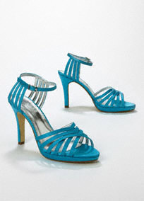 53% off MIA Satin High Heel Lattice Weave Strappy Sandal