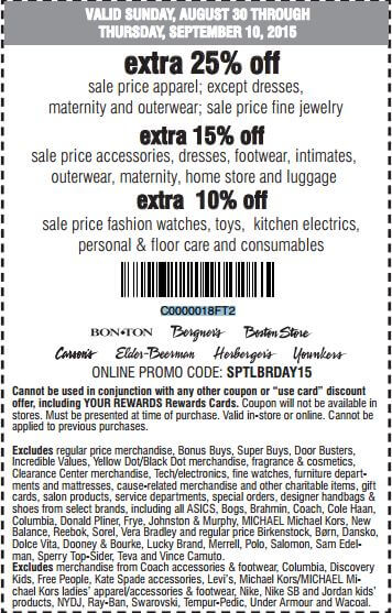 In-Store: Extra 15% off Sale Accessories, Dresses, Luggages & More