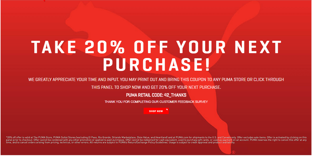 Printable: 20% off Your Next Purchase